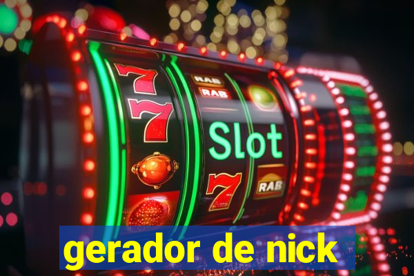 gerador de nick